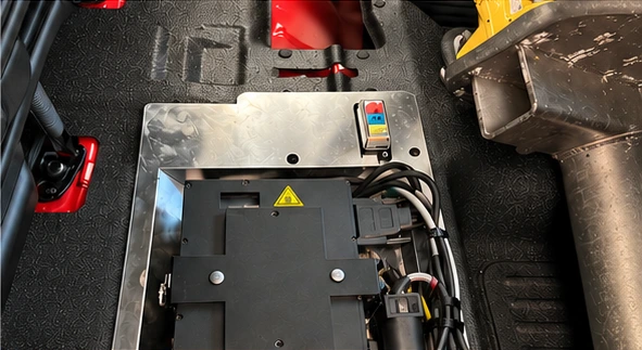 BERe monté sur platine sous la banquette arrière