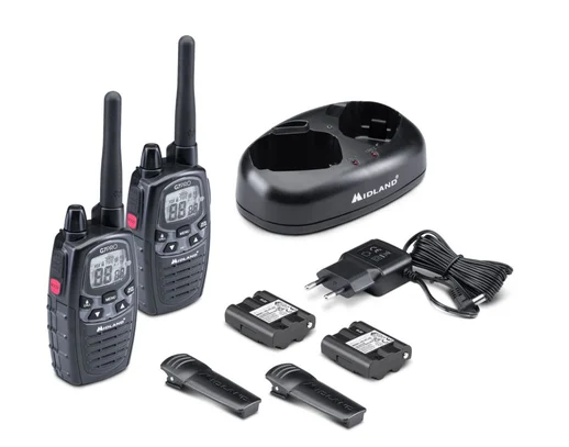 Contenu du pack : deux G7 Pro, socle double, adaptateur, batteries et clips