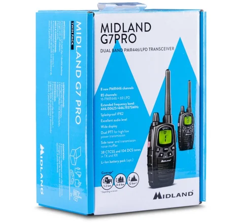 Emballage du pack double Midland G7 Pro