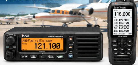 Gamme ICOM Aviation : poste fixe et portatif